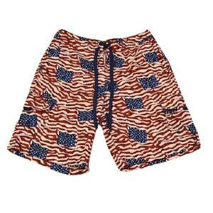 [Cabela's] American Flag Swim Trunks - Size M